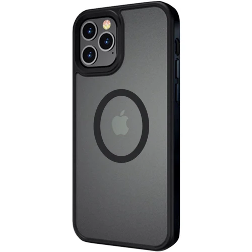 Чохол для iPhone Mobile Case TPU+PC Metal Buttons with MagSafe Black для iPhone 13 Pro Max: Тип чохла накладка на заднюю часть