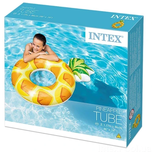 Надувний круг Intex 56266 Ананас, 117 х 86 см фото 4