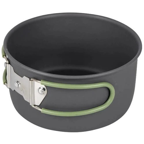 Набор посуды Bo-Camp Explorer 4 Pieces Hard Anodized Grey/Green (2200244) (DAS301407) фото 6