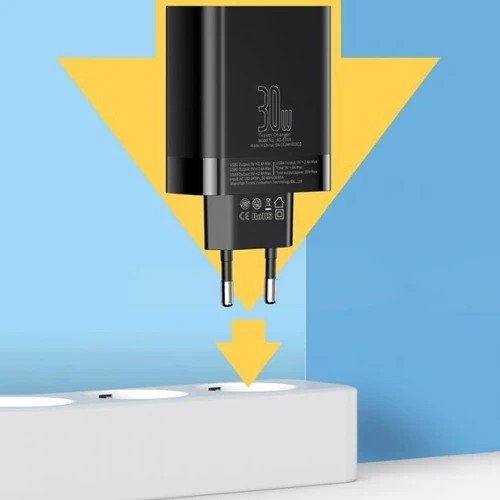 Зарядное устройство Baseus USB Wall Charger 4xUSB 2.4A Mirror Lake Black (CCJMHB-B01): Количество USB-портов 4