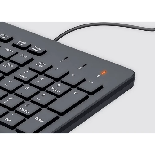 Клавіатура HP 150 USB Black (664R5AA): інтерфейс підключення USB