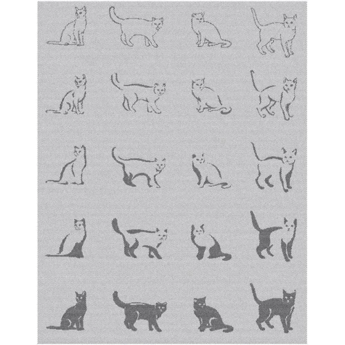 Плед LightHouse Cats 140x200 см чорний (52105): Матеріал хлопок