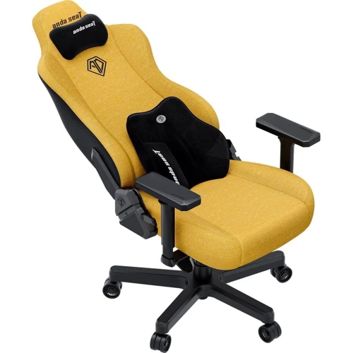 Кресло игровое Anda Seat Kaiser 3E XL Bright Yellow Fabric (AD23YC-XL-09-Y-CF-Y01)