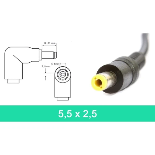 Зарядное устройство Fujitsu 90W 19V 4.74A 5.5x2.5mm PA90W (100157): Напряжение 19V