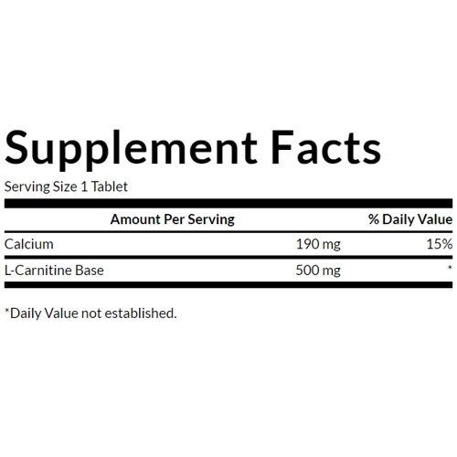 Жиросжигатель Swanson L-Carnitine 500 mg 100 tab / 100 servings: Пол Унисекс