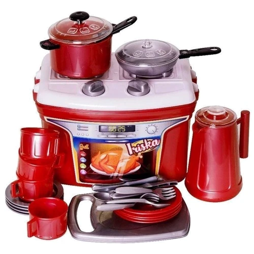 Набор посуды Orion Дачная кухня, красная (823)