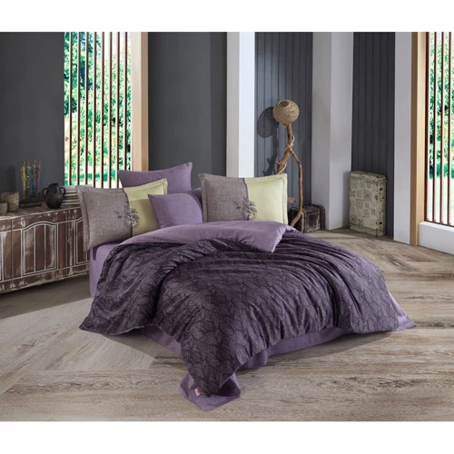 Комплект постільної білизни Hobby Exclusive Sateen Lotus сатин євро (168077)