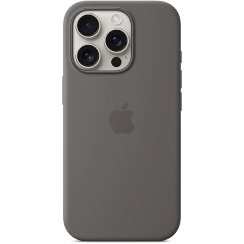 Чехол для iPhone Apple iPhone 16 Pro Silicone Case with MagSafe - Stone Gray (MYYL3ZM/A): Цвет серый