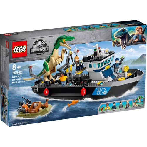 Конструктор LEGO Jurassic World Втеча баріонікса на катері (76942)