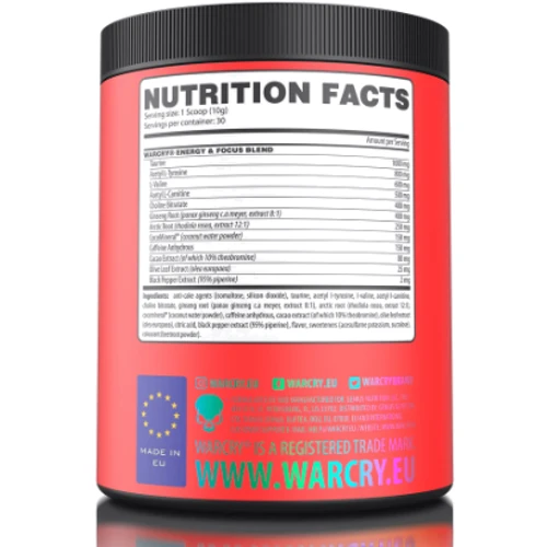 Передтренувальний комплекс Genius Nutrition Warcry Energy 300 g / 30 servings / Sour Watermelon: Тип Комплекс до тренування