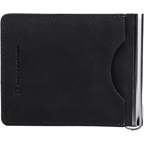 Зажим для денег - кредитница DNK Leather черный (DNK-U30-Spring-plus-col-J): Пол Мужской
