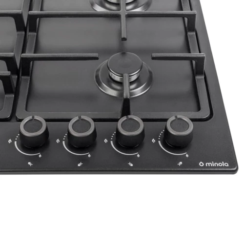 Варочная поверхность газовая Minola MGM 616224 BL: Тип нагревательного элемента электрической поверхности Чугунная конфорка (блин)