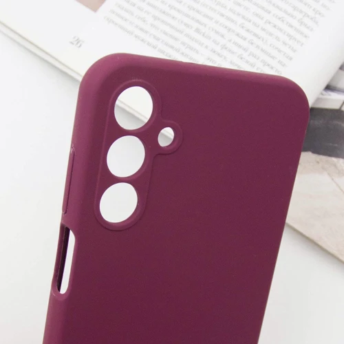 Чохол для телефона Lakshmi Premium Silicone Case з Logo Full Camera Plum Samsung A245 Galaxy A24 4G: Колір бордовый