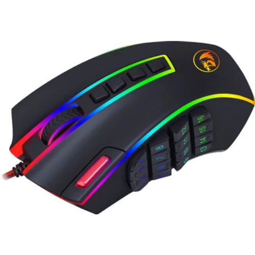 Мышь Redragon Legend Chroma RGB IR USB Black (78345): Тип сенсора оптический