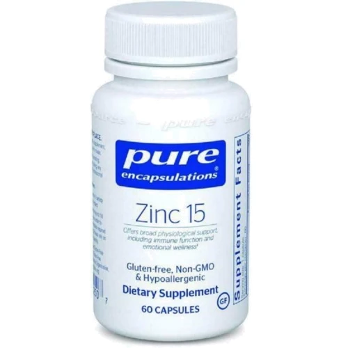 Pure Encapsulations Zinc 15 mg Цинк 60 капсул