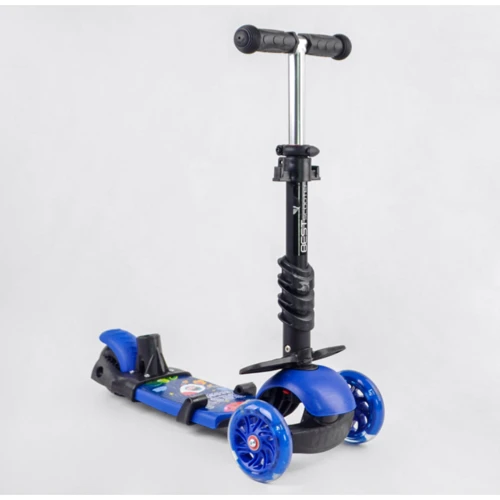 Самокат Best Scooter с защитным бампером синий (44004): Тип тормоза ножной