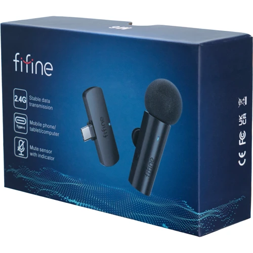 Беспроводной петличный микрофон Fifine M6: Способ подключения Беспроводной
