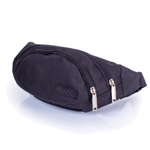 Мужская поясная сумка DNK Leather черная (DNK-Banan-col-1)