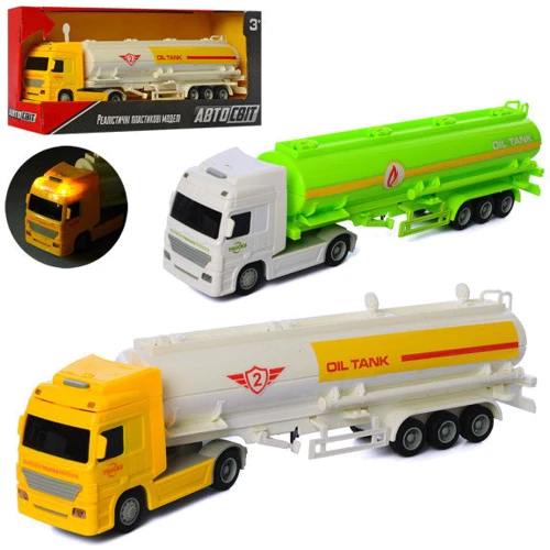 Дитяча машинка Цистерна АвтоСвіт Limo Toy AS-2165 зі звуком та світлом (Білий)