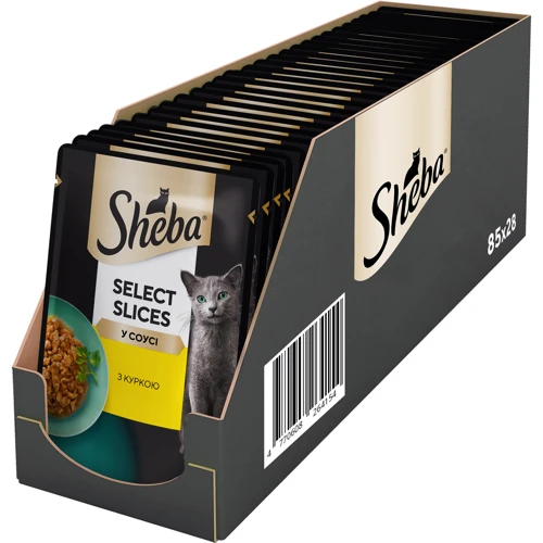 Влажный корм для котов Sheba Selection in Sauce с курицей в соусе 28х85 г (3065890096806) фото 8