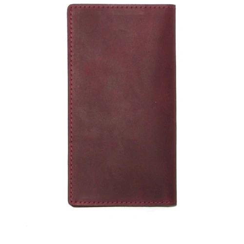 Женский кошелек DNK Leather бордовый (DNK Big Purse col.L) фото 6