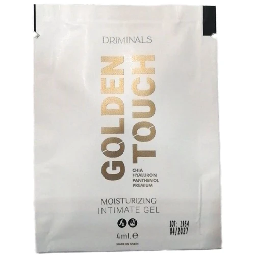 Набір пробників екстразволожуючого гель-лубриканту Driminals Golden Touch (10 x 4 мл)