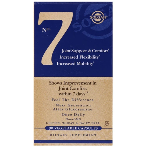 Solgar No 7, Joint Support & Comfort, Зміцнення суставів 90 Veggie Caps: Тип комплексні