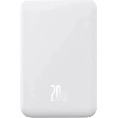 Внешний аккумулятор Baseus Power Bank 20000mAh Magnetic Wireless 20W White (PPCX150002): Количество USB 1