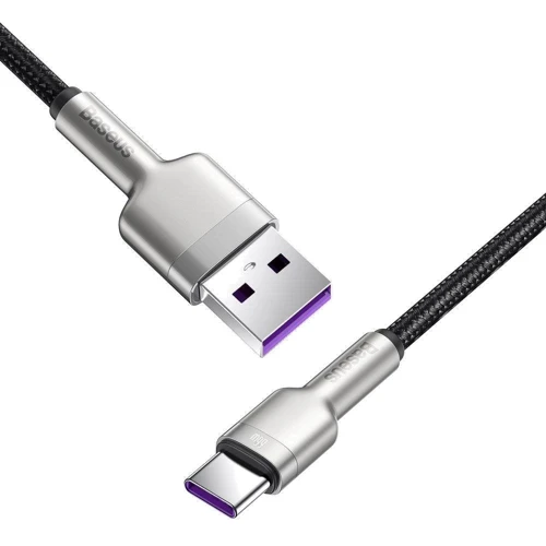 Кабель Baseus USB Cable to USB-C Cafule Metal Data 66W 25cm Black (CAKF000001): Тип USB Cable - USB-C