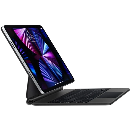 Аксессуар для iPad Apple Magic Keyboard for iPad Pro 11-inch (3rd generation) / iPad Air (5th generation) / iPad Air 11 2025 - Black - Ukrainian (MXQT2UA/A): Материал полиуретан