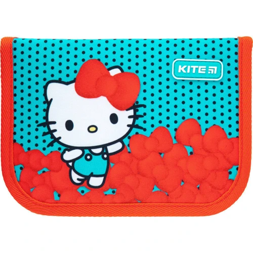 Пенал с наполнением Kite Education Hello Kitty HK21-622H, 1 отделение, 2 отворота: Материал ПВХ