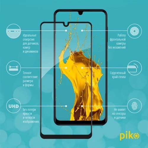 Аксесуар для смартфона Piko Tempered Glass Full Glue Black для Samsung A225 Galaxy M22/M325 Galaxy M32: Сумісність Samsung A225 Galaxy A22/M225 Galaxy M22/M325 Galaxy M32