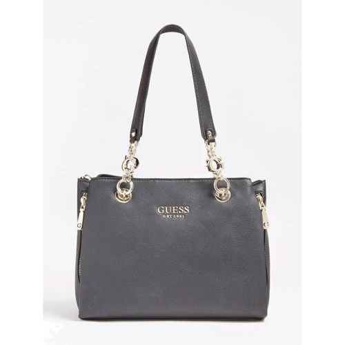 Женская сумка тоут Guess G Chain Girlfriend Satchel черная (HWVG7739090-BLA)