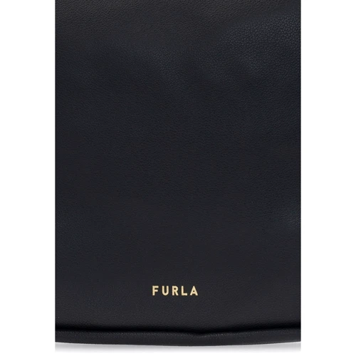 Жіноча сумка-мішок Furla Ester M Hobo чорна (WB00015): Фактура матова, Зерниста