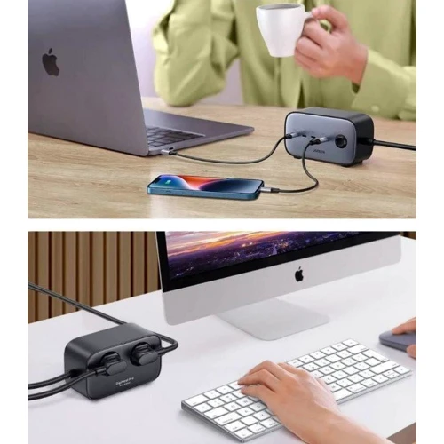 Зарядное устройство Ugreen Wall Charger 3хUSB-C+USB CD270 GaN 100W Nexode Pro Gray (60167) фото 5