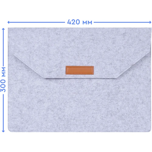 AirOn Premium Cover Envelope Grey (4822356710622) для MacBook Pro 15/Pro 16 фото 6