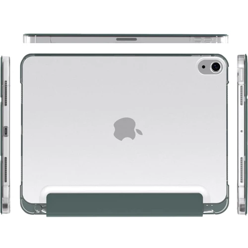 Аксессуар для iPad BeCover Case Book Soft Edge with Pencil mount Dark Green for iPad Air (2020-2025) (711426): Особенности трансформируется в подставку, Стильный внешний вид, Стильный дизайн, Удобно держать в руке, магнитное сцепление, режим автопробуждения/сна