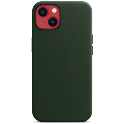 Чехол для iPhone Apple Leather Case with MagSafe Sequoia Green (MM173) for iPhone 13: Тип аксессуара чехол