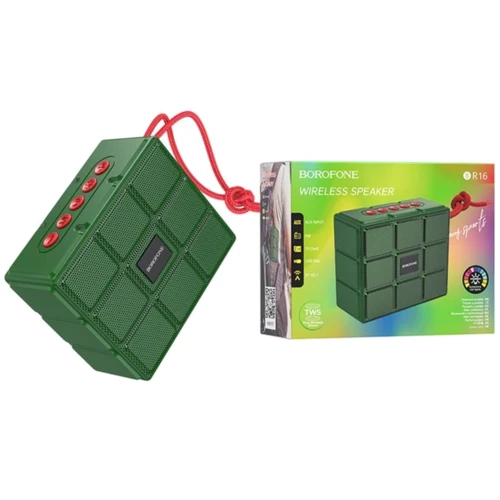 Акустика Borofone BR16 Gage Dark Green: Тип портативная