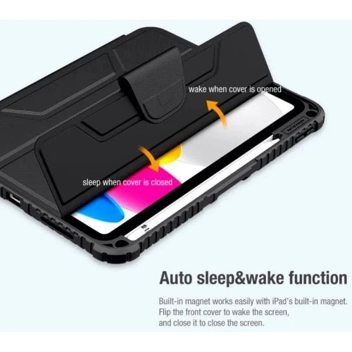 Аксесуар для iPad Nillkin Bumper Pro Black for iPad 10.9 (2022 / 2024) / iPad 11 2025: Матеріал поліуретан