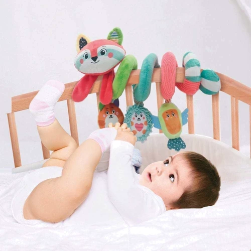 Іграшка м'яка на коляску Clementoni Soft Spiral Happy Animals (17799)