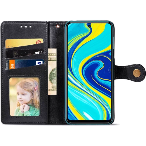 Чехол для телефонов Mobile Case Getman Gallant Black for Xiaomi Redmi Note 9S/Note 9 Pro/Note 9 Pro Max: Материал искусcтвенная кожа