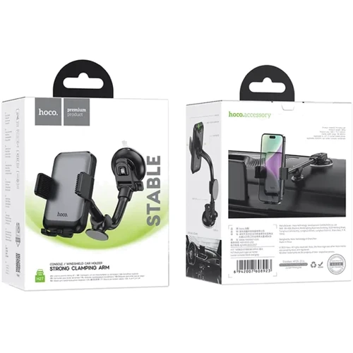 Держатель Hoco Car Holder H27 Black/Gray фото 6