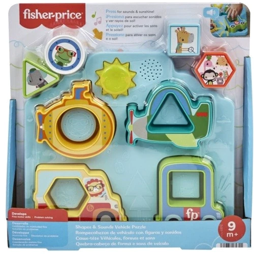 Сортер Fisher-Price Музичний пазл Веселі пригоди 2 у 1 (HRP31): Вік Менее 1 года