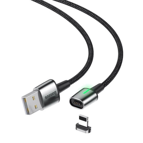 Кабель Baseus USB Cable to Lightning Zinc 2m Black (CALXC-B01): Тип USB Cable - Lightning