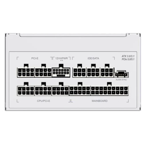Блок живлення GameMax 1300W RGB1300 WH (RGB-1300 WH (ATX3.0/3.1 PCIe5): Форм-фактор ATX