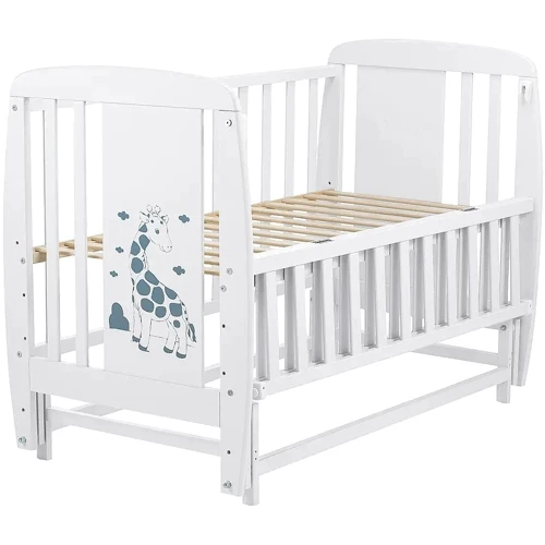 Детская кроватка Babyroom Жирафик маятник DJMO-02 белый (625359)