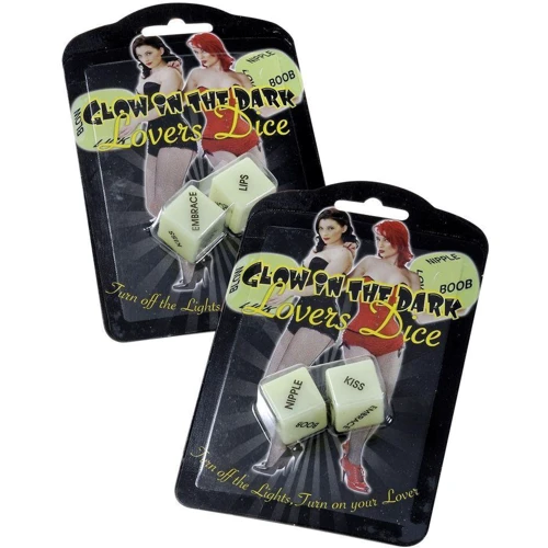 Игральные кубики Glow in the Dark Love Dice