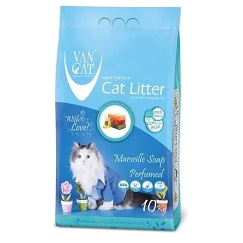 Наполнитель для кошачьего туалета Van Cat Marseille Soap бентонитовый 10 кг (8699245857412)