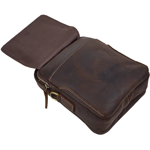 Мужская сумка через плечо Buffalo Bags коричневая (SHIM6050C-brown): Пол Мужской